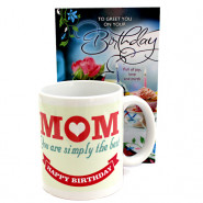 Mother's Mug - Happy Birthday Personalized Photo Mug and Card