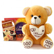 Huge Celebration - Cadbury Celebrations, Teddy with Heart 24 inches and Card