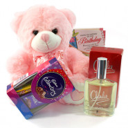 Mini Charlie - Charlie White Perfume, Mini Celebrations, Teddy 10 inches and Card