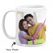Silk N Mug - Happy Birthday Personalized Photo Mug, 2 Dairy Milk Silk and Card