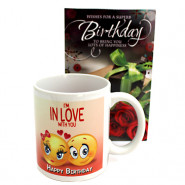 Mug For Wife - Happy Birthday Personalized Photo Mug and Card