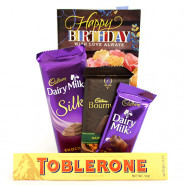 Chocolate this Time - Dairy Milk Silk, Bournville, Dairy Milk, Toblerone and Card