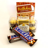 Speechless - Ferrero Rocher 16 Pcs, 2 Snickers and Card