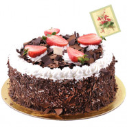 Five Star Bakery - 2 Kg Blackforest Cake & Card
