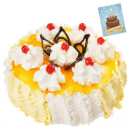 Five Star Bakery - 2 Kg Pineapple Cake & Card