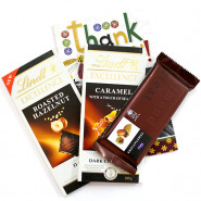 Tempting Lindts - 2 Lindt Excellence Chocolates, Temptations and Card