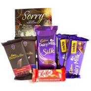 Crackly Fun - Dairy Milk Silk, 2 Bournville, 2 Dairy Milk Crackle, Kit Kat and Card