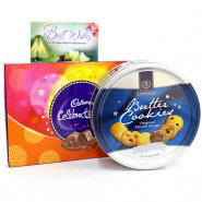 Butterly Celebration - Cadbury Celebrations, Danish Butter Cookies and Card