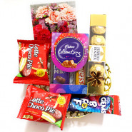 Minis Treat - Ferrero Rocher 4 Pcs, Mini Celebrations, 2 Choco Pie, Gems and Card
