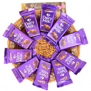 Ten of Them - 10 Dairy Milk in Basket and Card