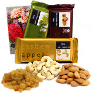 Forever Friendliness - Almonds, Cashewnuts & Raisins, 3 Temptations and Card