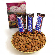 Sneaky Nutty - Almonds, 3 Snickers and Card