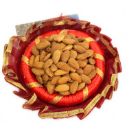 Decorative Treat - Almond in Decorative Thali and Card