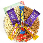 Amazing Assortment - Almond & Cashewnuts, 5 Assorted Bars and Card