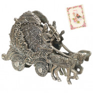 Tea Coaster with Lord Krishna Chariot Stand