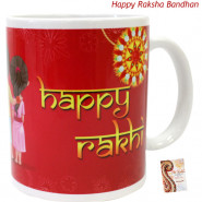 Happy Rakhi Personalized Mug (Rakhi & Tika NOT Included)