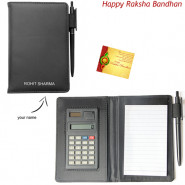 Dairy with Calculator and Pen (Rakhi & Tika NOT Included)