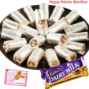 Crunchy Combo - Anjir Roll, Cadbury Dairy Milk Crackle (Rakhi & Tika NOT Included)