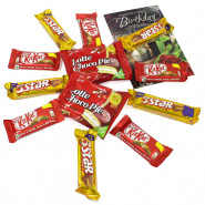Mix Chocolates - 5 Kit Kat, 5 Five Star, 2 Chocopie and Card