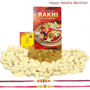 Kaju Kishmish - Cashewnuts & Raisins with 2 Rakhi and Roli-Chawal