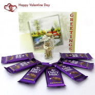 Message N Milky - Messages in a Bottle, 7 Dairy Milk and Card