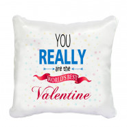 You Really are the world's Best Valentine Personalized Cushion & Valentine Greeting Card