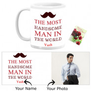 The Most Handsome Man In The World Personalized Mug & Card