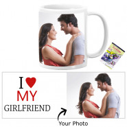 I Love My Girlfriend Personalized Mug & Card