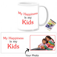 My Happiness is My Kids Personalized Mug & Card