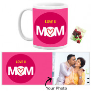 Personalized Love U Mom Mug & Card