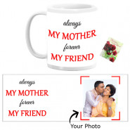 Always My Mother Forever My Friend Personalized Mug & Card