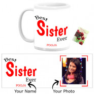 Best Sister Ever Personalized Mug & Card