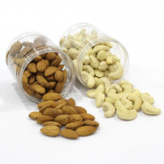 Almond and Cashew in Reusable Containers and Card