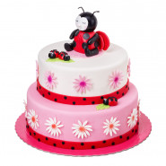 Cute Beetle Fondant Cake 3 Kg and Card