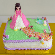 Beautiful Doll Cake 3 Kg and Card