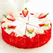 Red Velvet Cheese Cake 1 Kg and Card