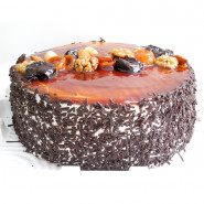 Choco Mix Dryfruits Cake 1 Kg and Card