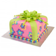 Gorgeous Gift Box Cake 2 Kg and Card