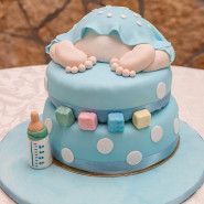 Baby Blue Cake with Bottle 3 Kg and Card