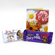 Cadbury Dairy Milk Fruit & Nut in Personalized Thank You Wrapper & Card
