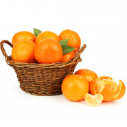 Orange Delight - Orange 2 Kg Basket and Card
