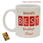 World's Best Brother Mug (Rakhi & Tika NOT Included)