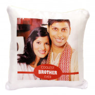 Coolest Brother Ever Personalized Photo Cushion & Card