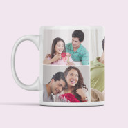 Personalized Mug with Five Photos & Card