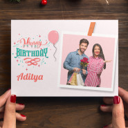 Charming Happy Birthday Personalized Greeting Card