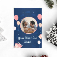 Cute Customized Greeting Card with Name & Text