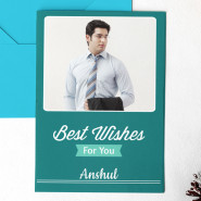 Best Wishes Personalized Greeting Card