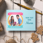 Incredible Happy Birthday Personalized Greeting Card