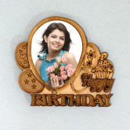 Happy Birthday Personalized Fridge Magnet and Card