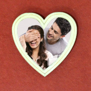 Heart Shaped Personalized Fridge Magnet and Card